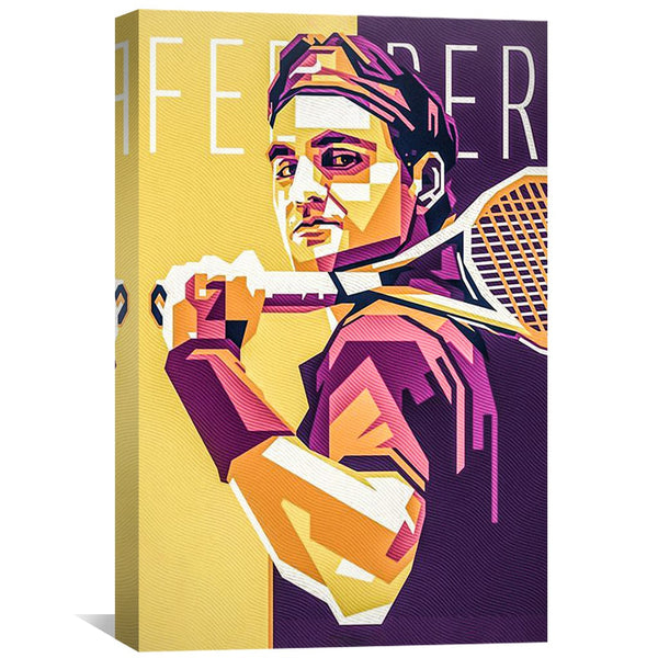 Federer Cover Canvas Art Clock Canvas