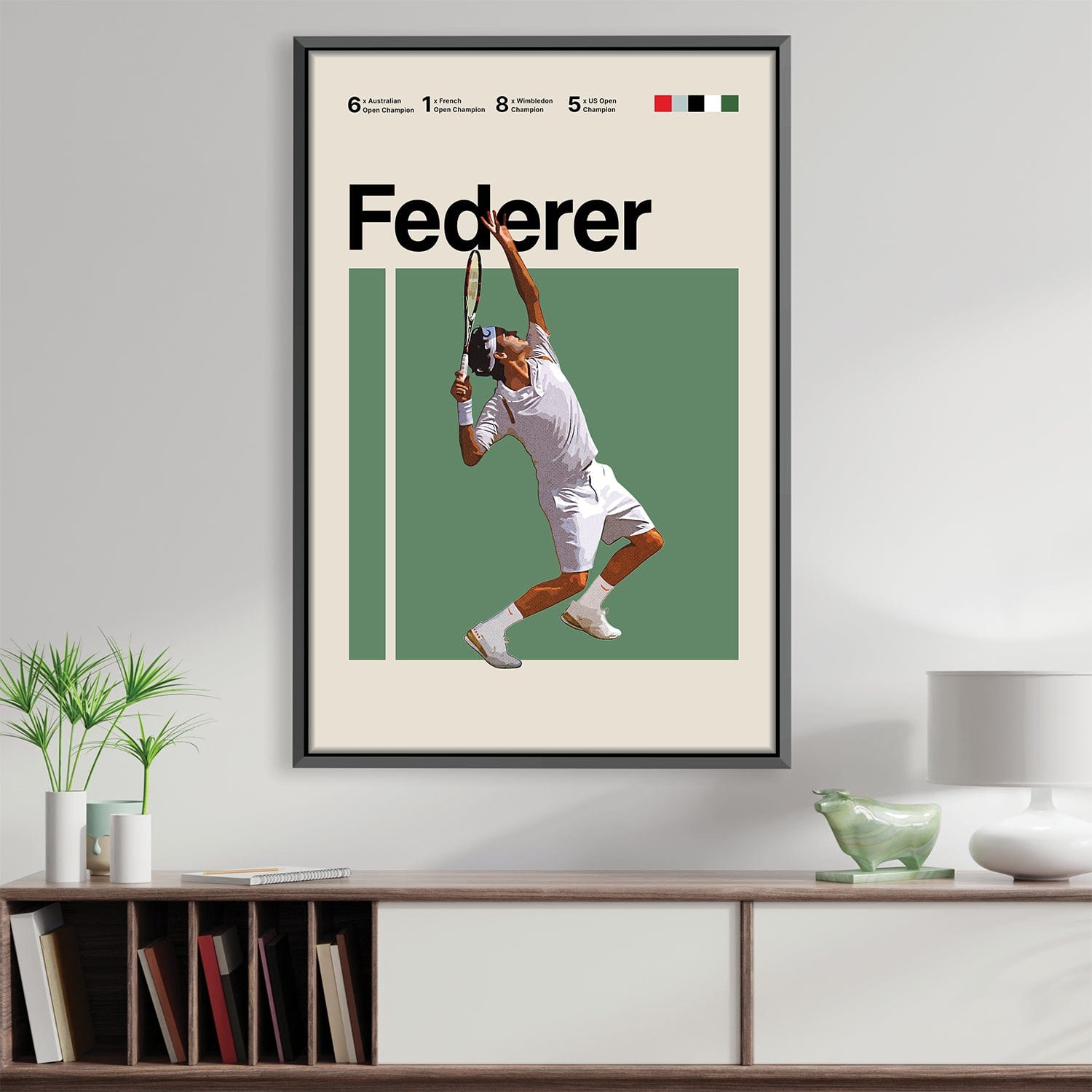 Federer Stats Canvas 12 x 18in / Canvas product thumbnail