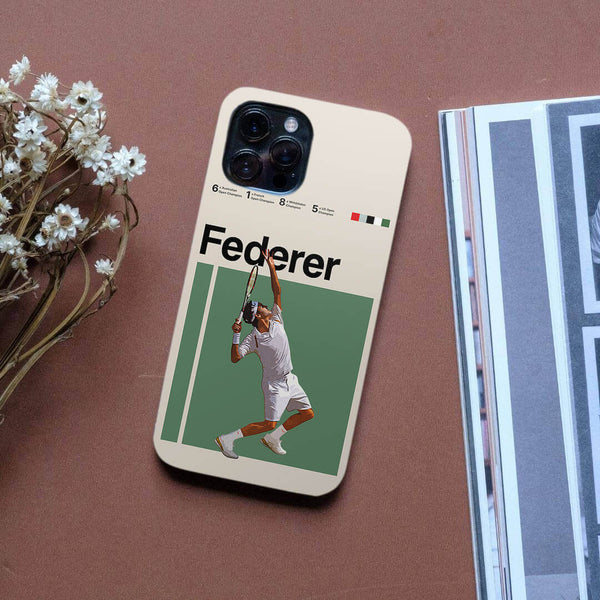 Federer Stats Phone Case Phone Case Clock Canvas