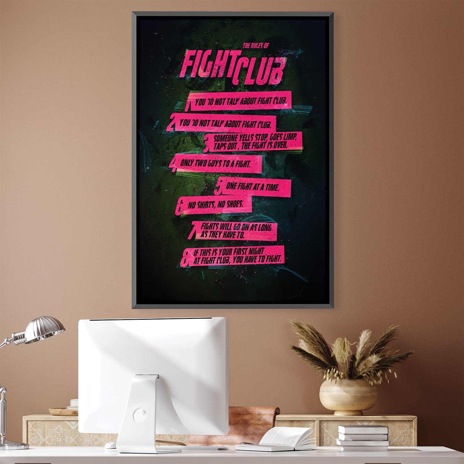 Fight Club Rules 1 Canvas 12 x 18in / Canvas product thumbnail