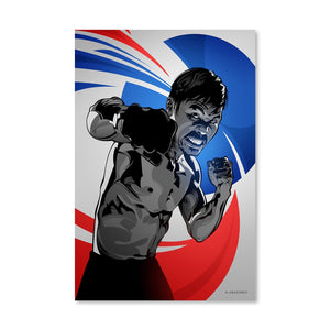 Fighter Manny Pacquiao Canvas Art Clock Canvas