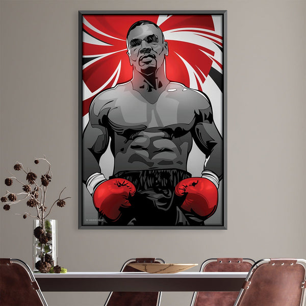 Fighter Tyson Canvas Art Clock Canvas