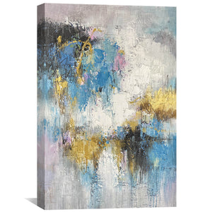 Finished Emotion Oil Painting Oil Clock Canvas