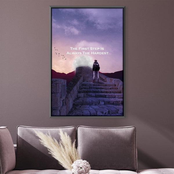 First Step Canvas | Canvas Wall Art – ClockCanvas