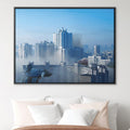 Fish City Canvas Art Clock Canvas