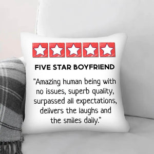 Five Star Love Cushion Customizer Square Cushion / Polyester Linen / 45 x 45cm Clock Canvas