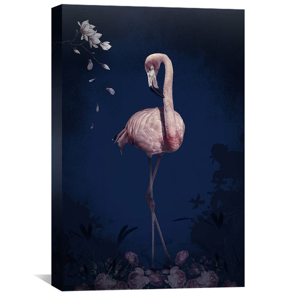 Flamingo Canvas Art Clock Canvas