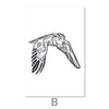 Flight of the Owls Canvas Art B / 30 x 45cm / Unframed Canvas Print Clock Canvas