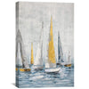 Floating Shores Oil Painting Oil Clock Canvas