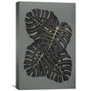 Floral and Gold 1 Canvas Art Clock Canvas