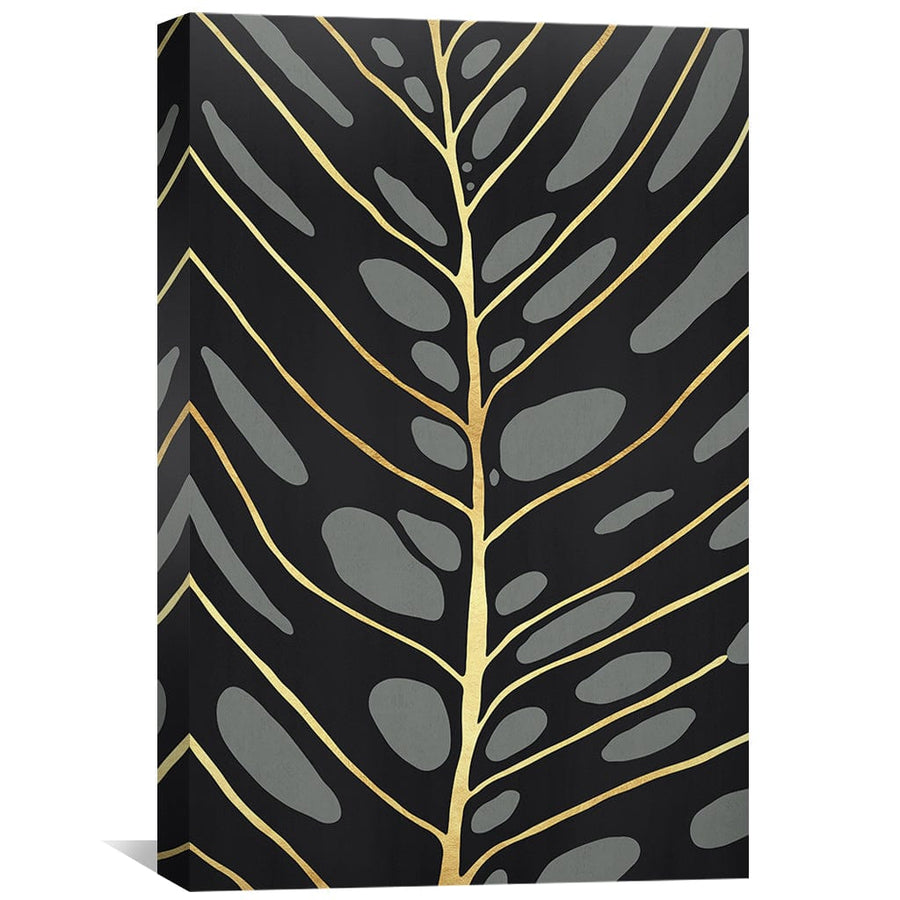 Floral and Gold 2 Canvas Art Clock Canvas
