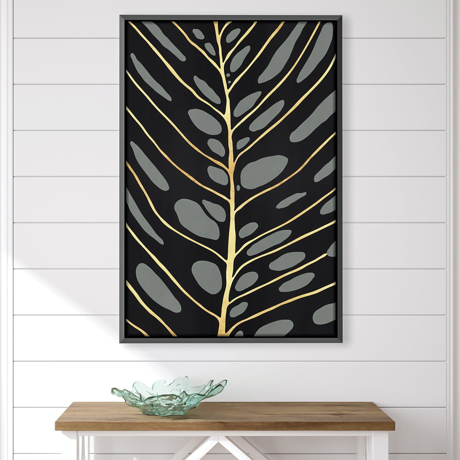 Floral and Gold 2 Canvas Art 30 x 45cm / Unframed Canvas Print Clock Canvas