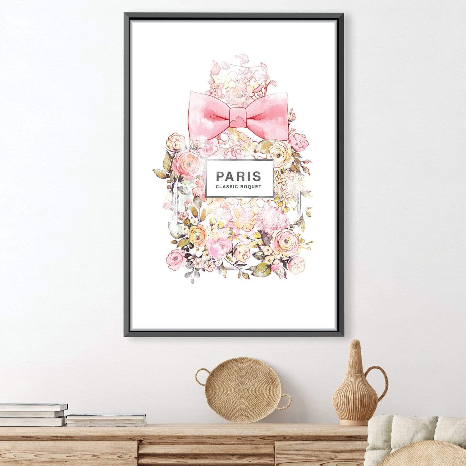 Floral Arrangement Canvas Art Clock Canvas