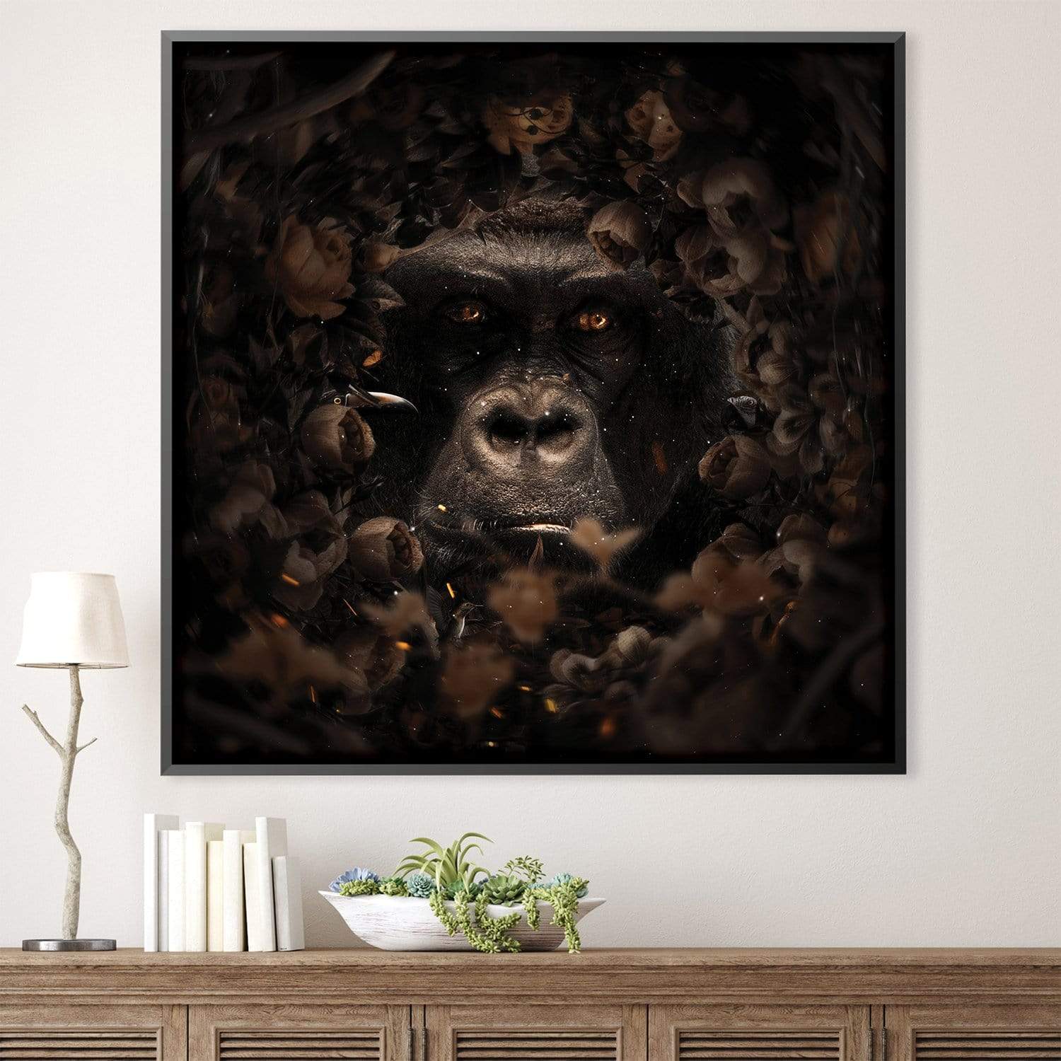 Floral Gorilla Canvas product thumbnail