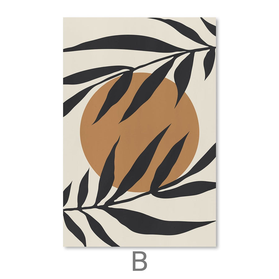 Floral Set Canvas Art B / 30 x 45cm / Unframed Canvas Print Clock Canvas