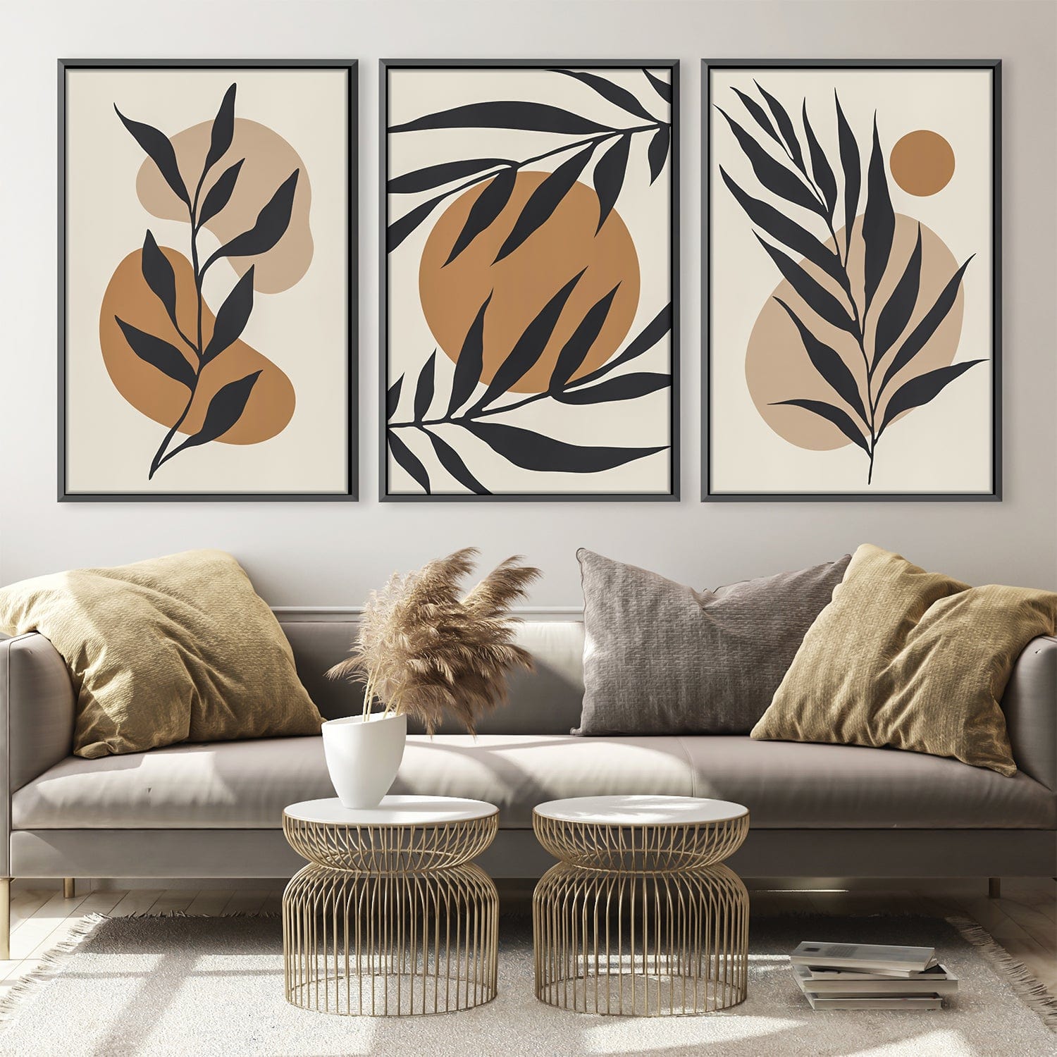 Floral Set Canvas Art Clock Canvas