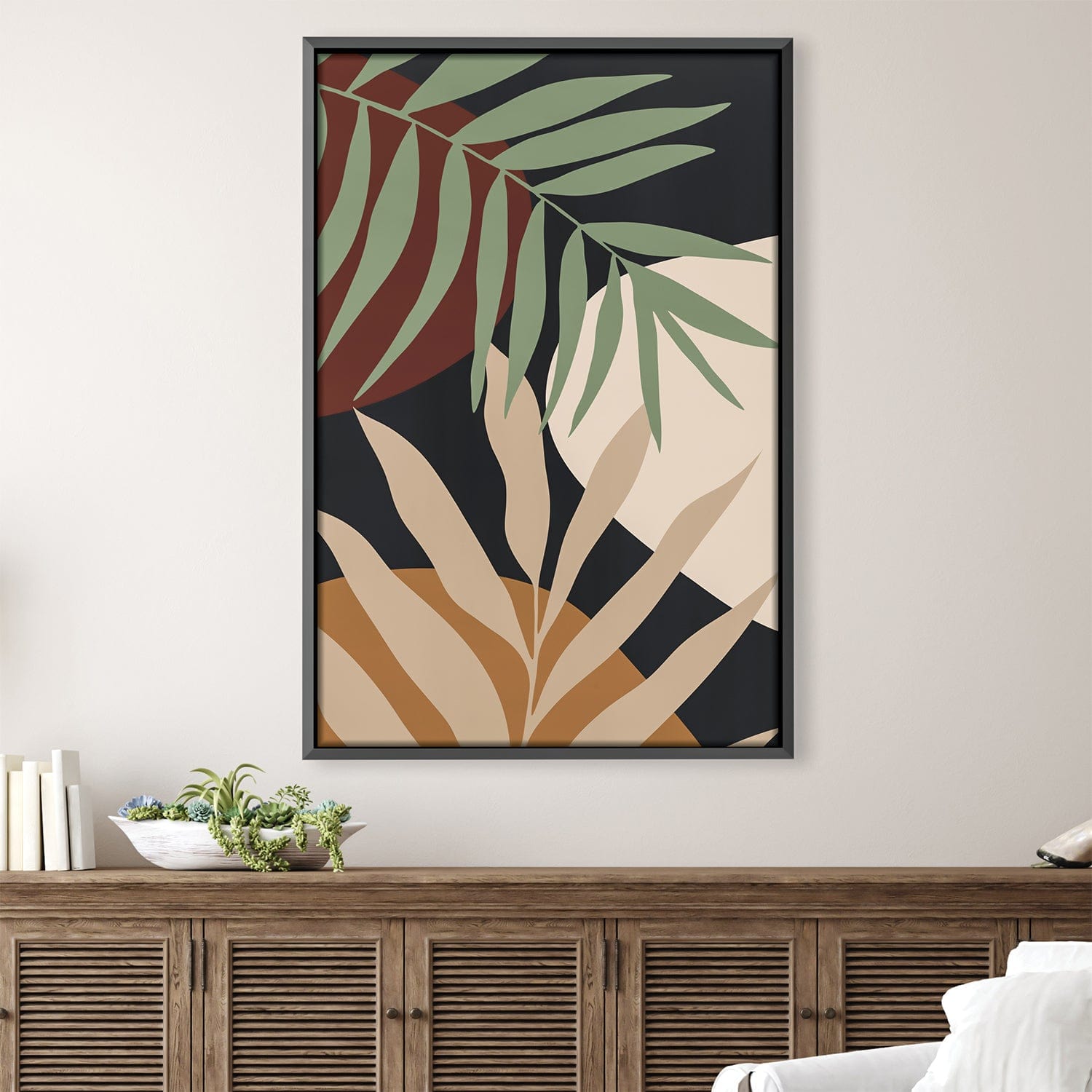 Floral Set III Canvas Art Clock Canvas