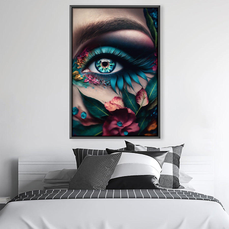 Floral Vision Canvas Art Clock Canvas
