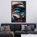 Floral Vision Canvas Art Clock Canvas
