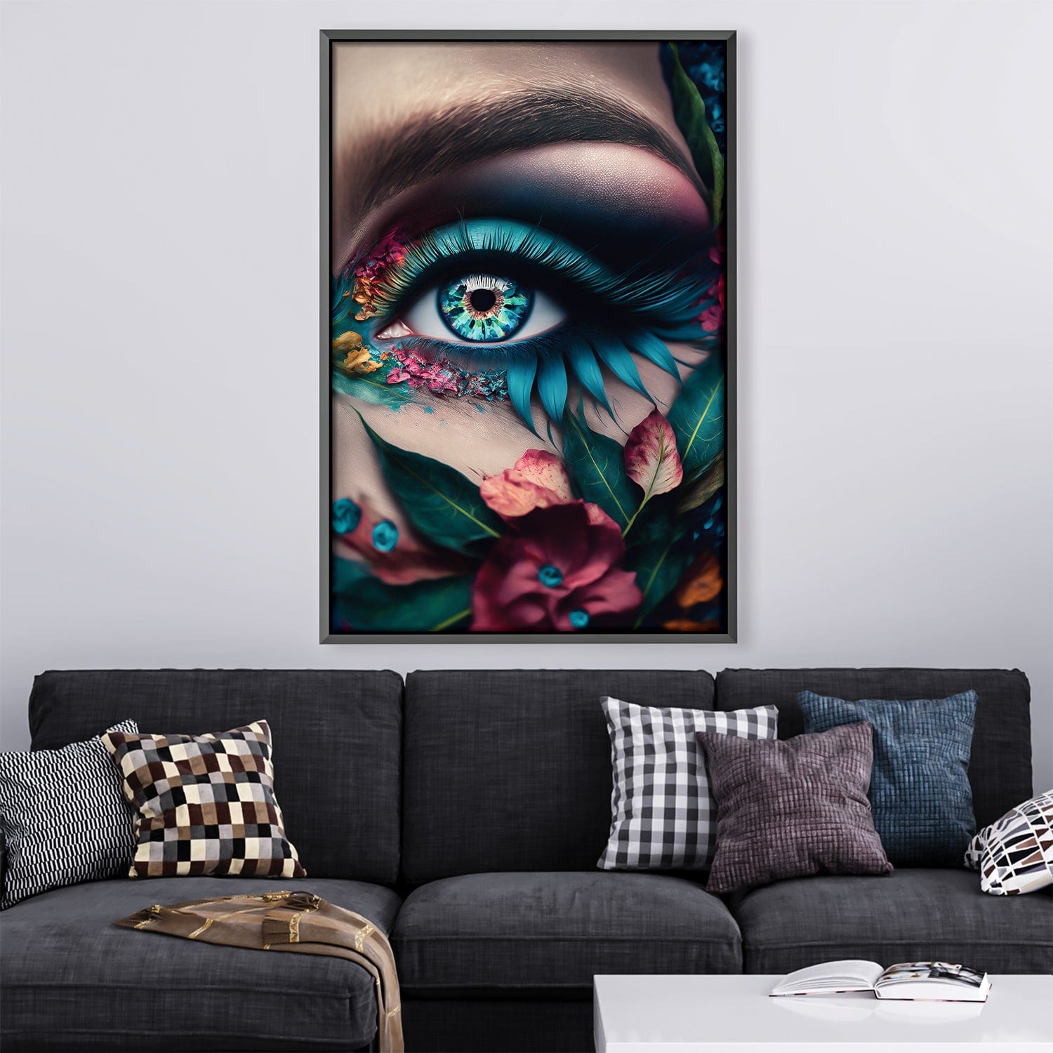 Floral Vision Canvas Art Clock Canvas