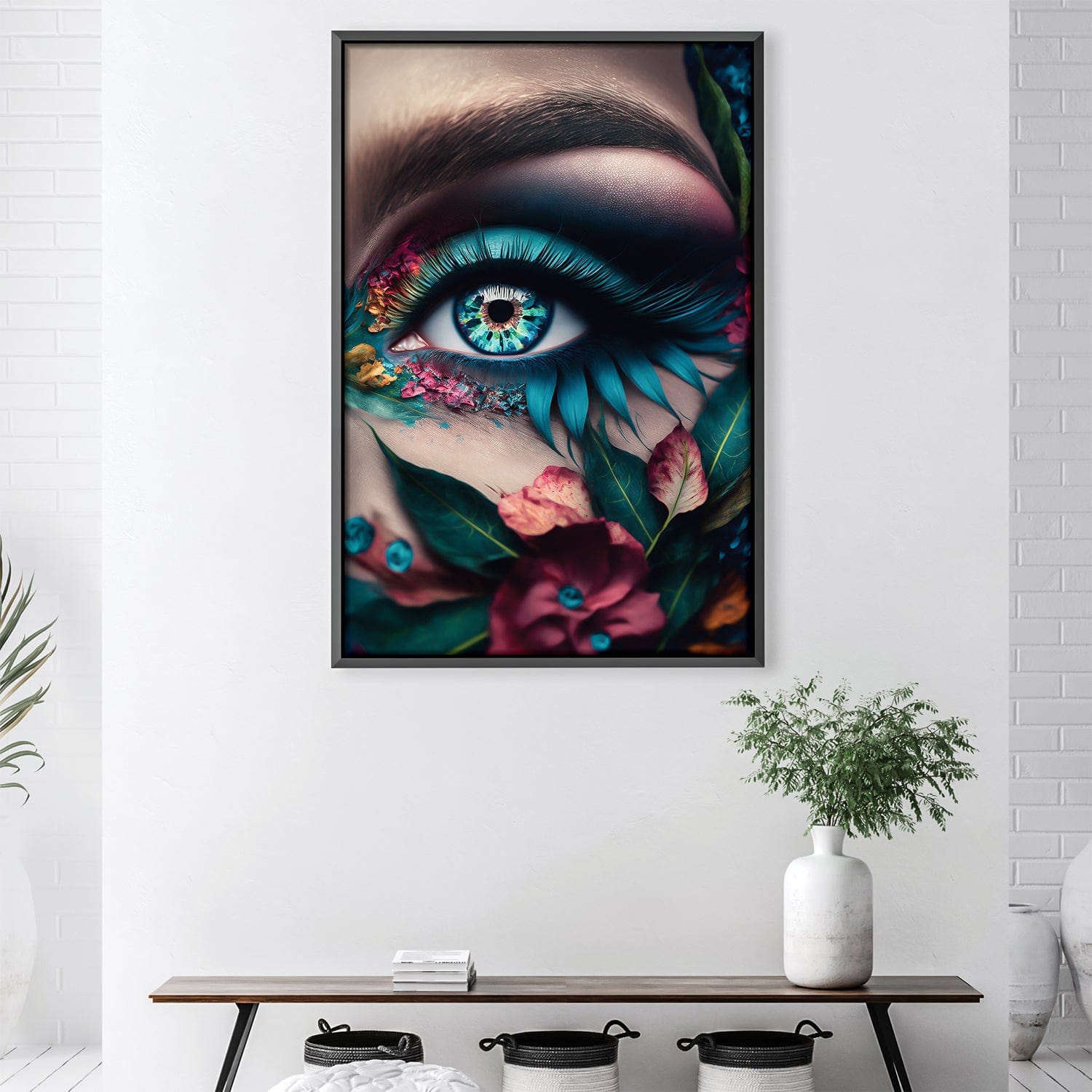 Floral Vision Canvas Art Clock Canvas