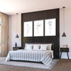 Flower Lines Canvas Art Clock Canvas