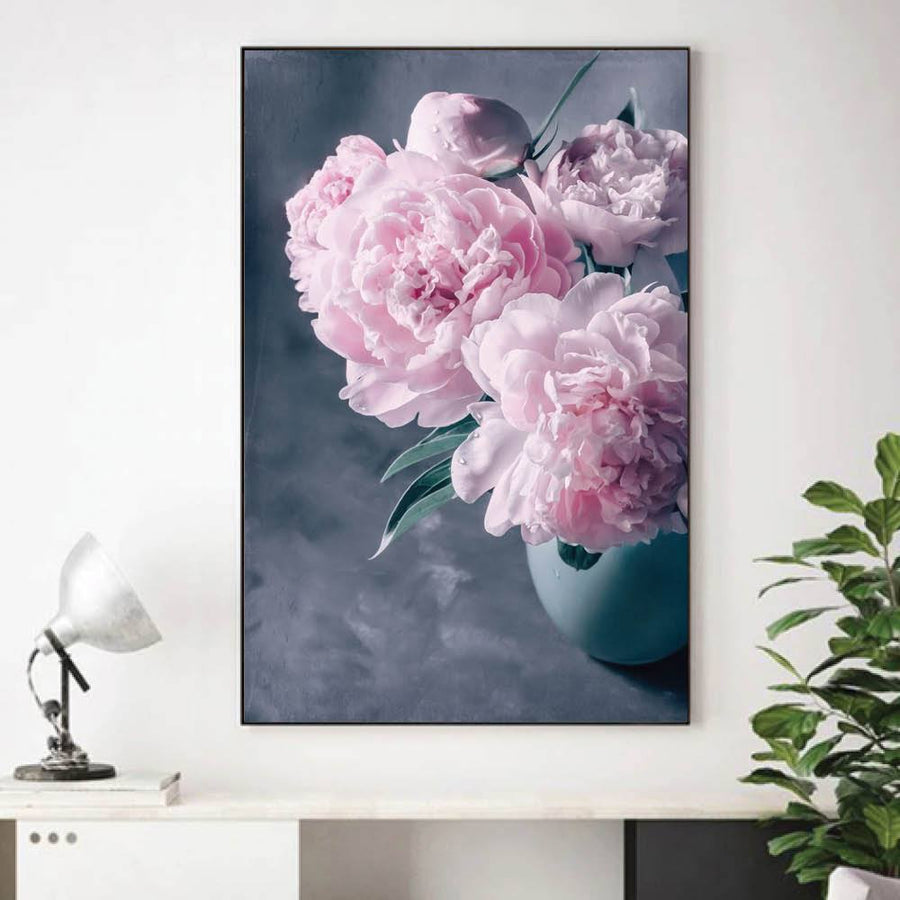 Flower Vase Canvas Art Clock Canvas