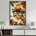 Flower Woman 4 Canvas Art 30 x 45cm / Unframed Canvas Print Clock Canvas