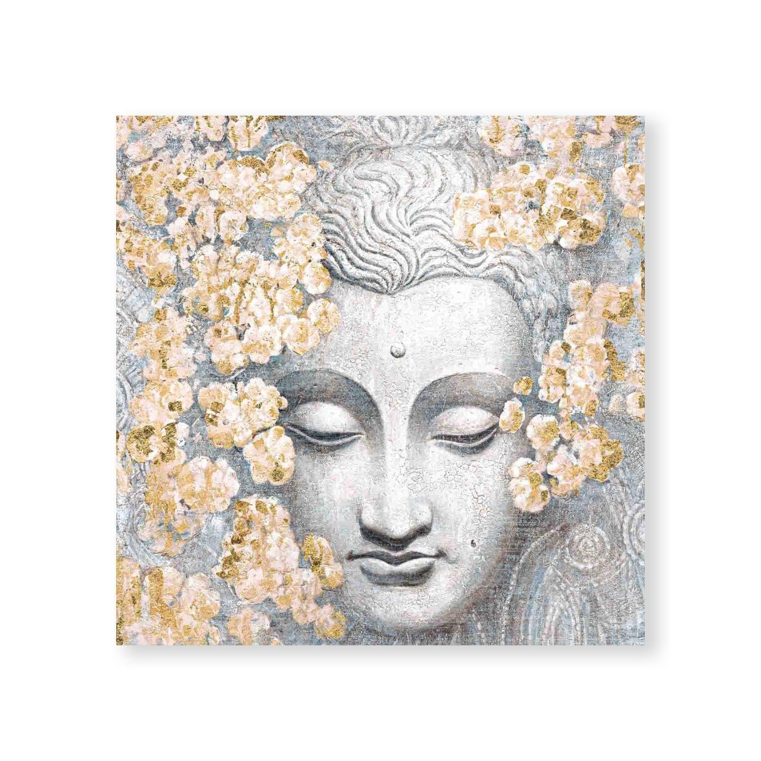 Flowers and Faith Oil Painting Oil Clock Canvas