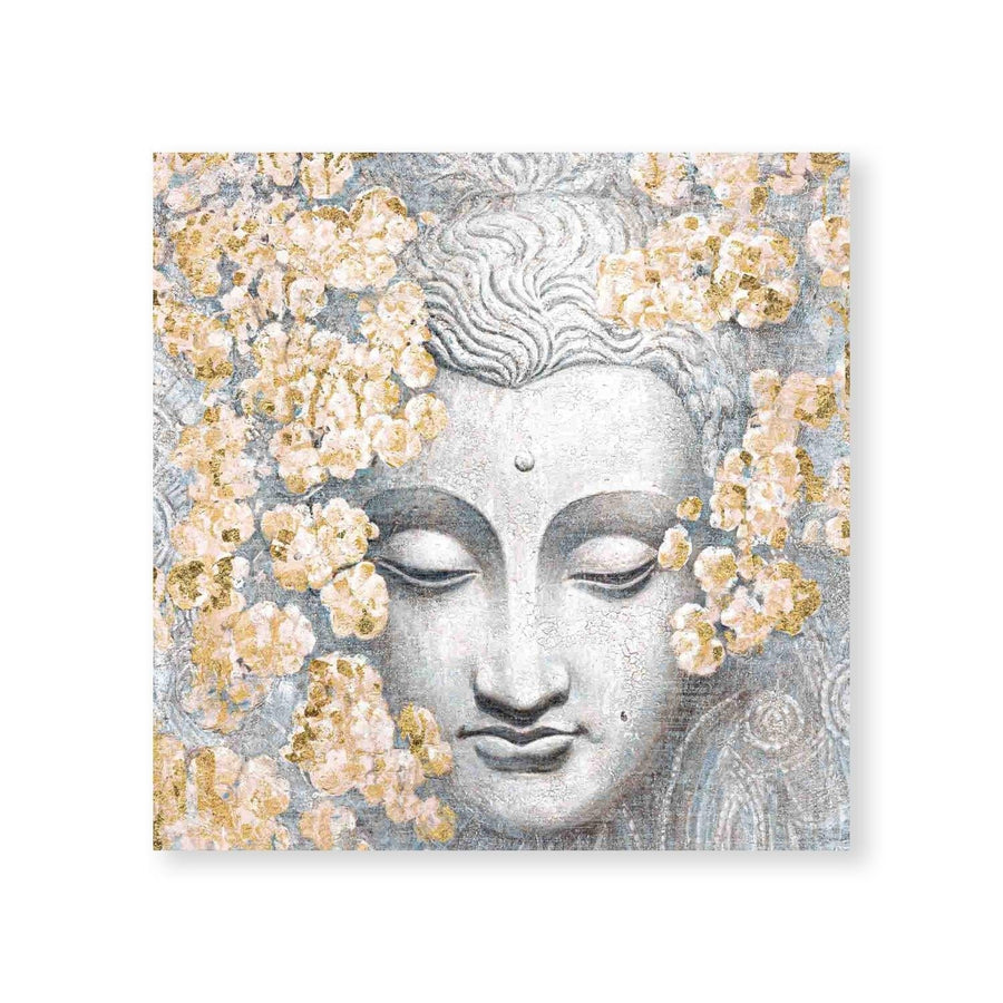 Flowers and Faith Oil Painting Oil Clock Canvas