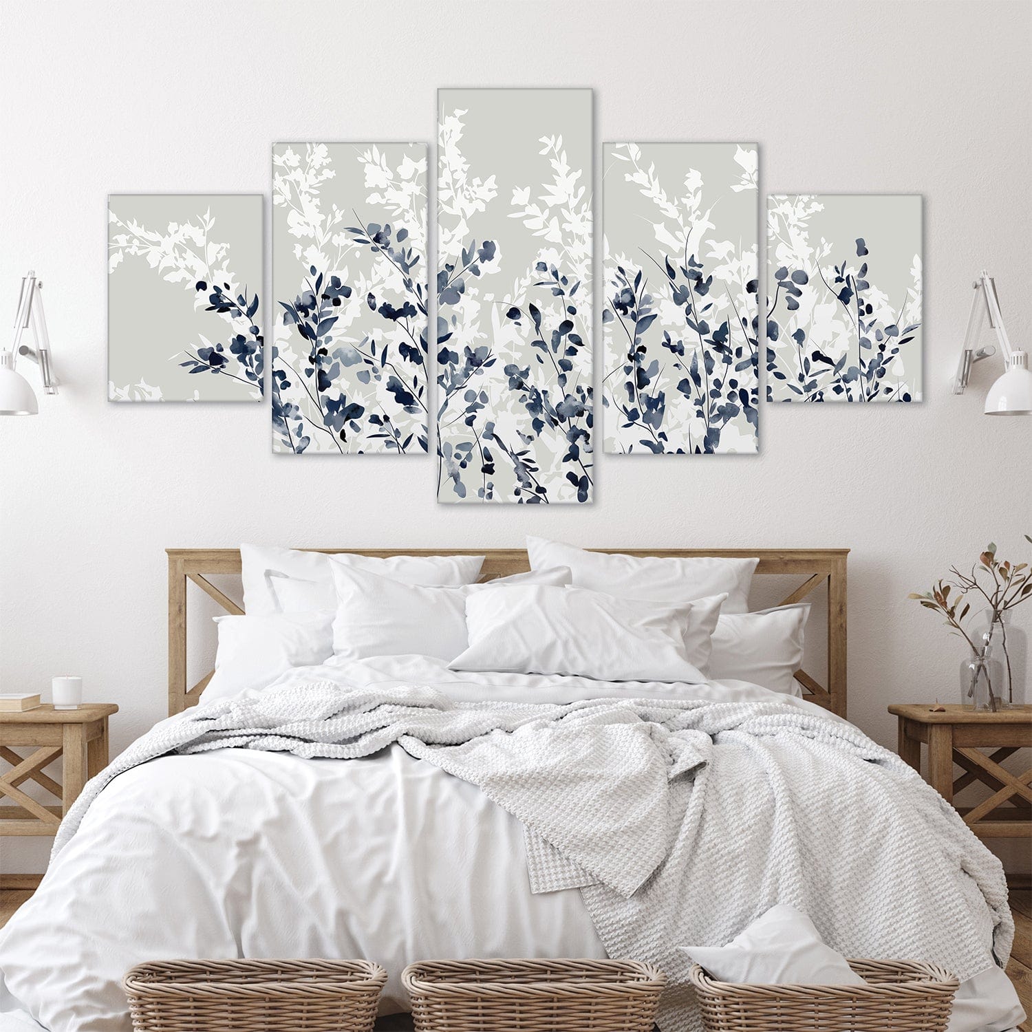 Flowers In The Wind Canvas - 5 Panel product thumbnail