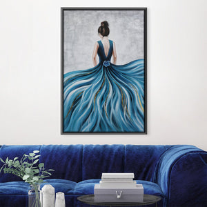 Flowing Beauty Oil Painting Oil 30 x 45cm / Oil Painting Clock Canvas