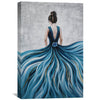 Flowing Beauty Oil Painting Oil Clock Canvas