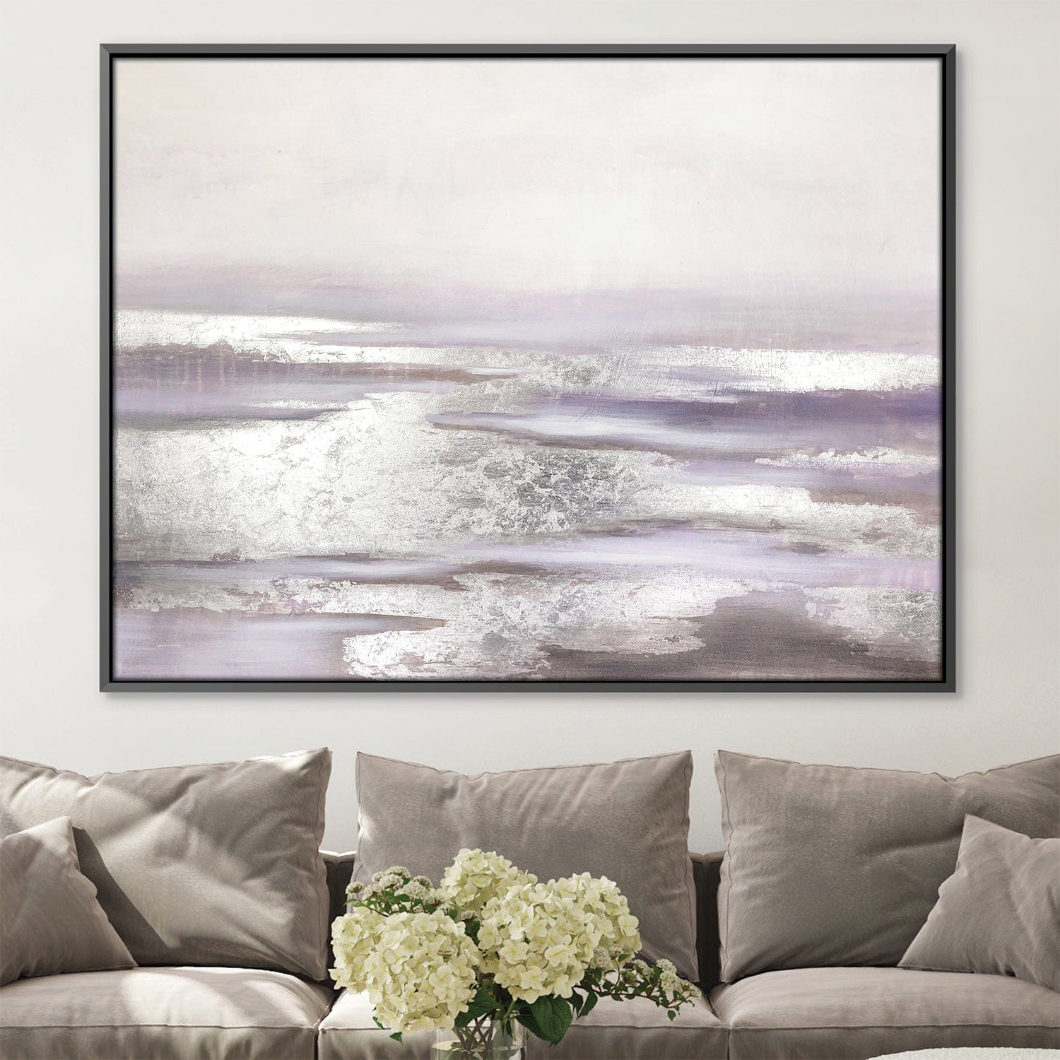 Flowing Empathy Landscape Short Oil Painting Oil 45 x 30cm / Oil Painting Clock Canvas