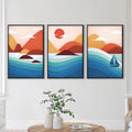 Flowing Landscape Canvas Art Clock Canvas