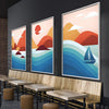 Flowing Landscape Canvas Art Clock Canvas