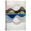 Flows and Hills Oil Painting Oil Clock Canvas