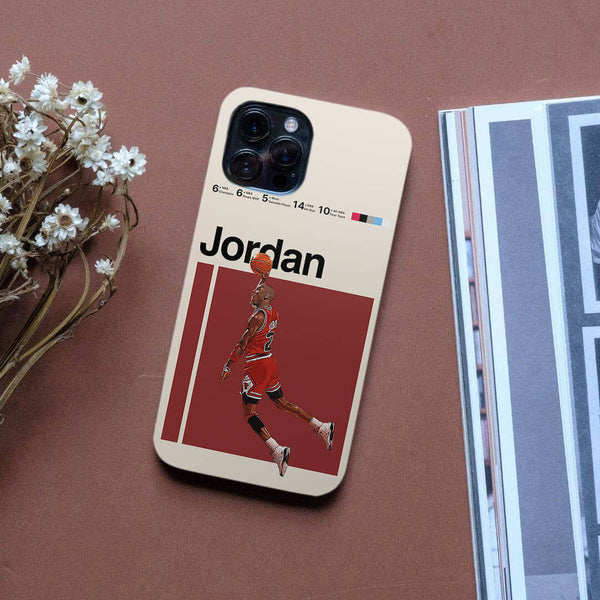 Flying Jordan Phone Case Phone Case Clock Canvas