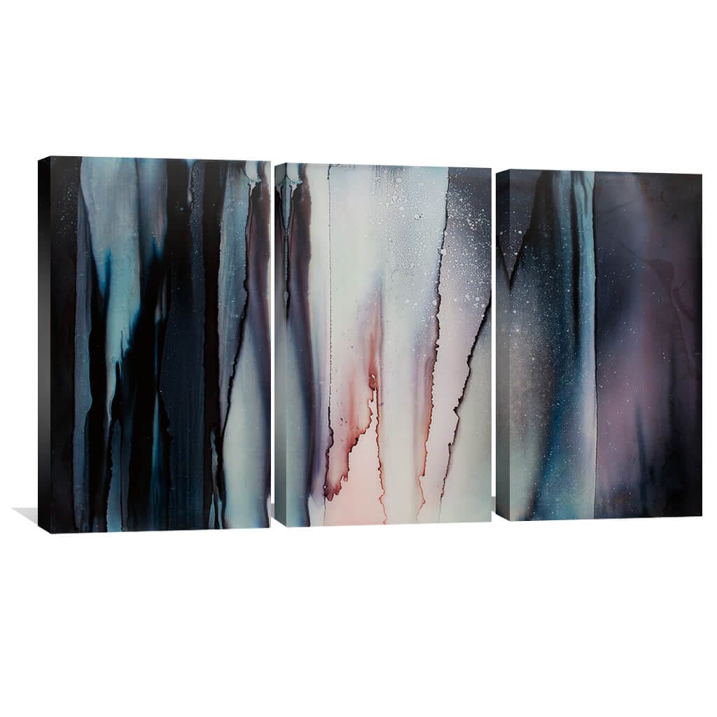 Focus Canvas Art Set of 3 / 30 x 45cm / Unframed Canvas Print Clock Canvas