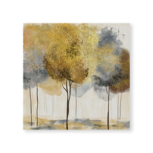 Forest Brushed Canvas Art Clock Canvas