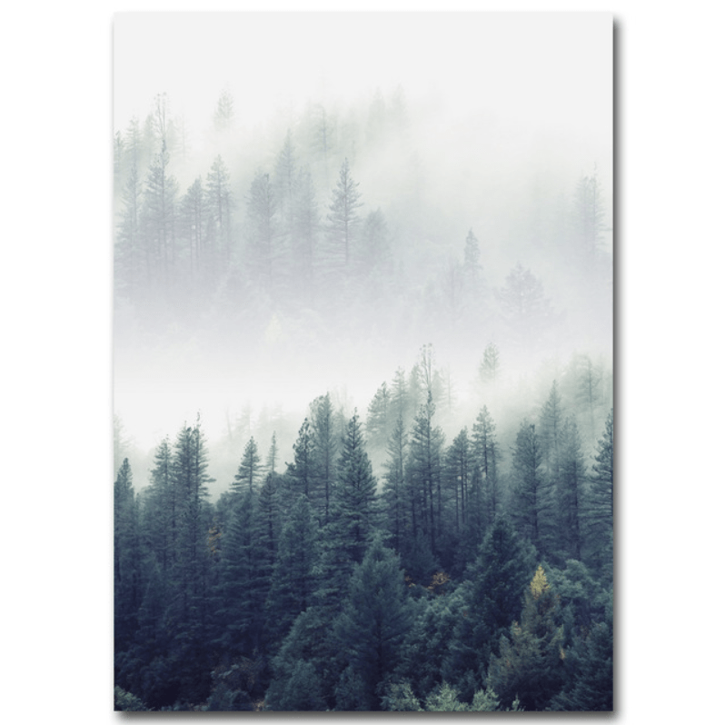 Forest Landscape Canvas Art A / 40 x 60cm / Unframed Canvas Print Clock Canvas