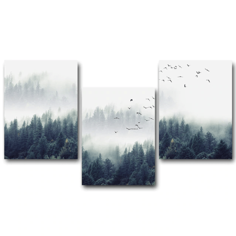 Forest Landscape Canvas Art Clock Canvas