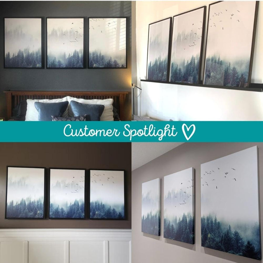 Forest Landscape Canvas Art Clock Canvas