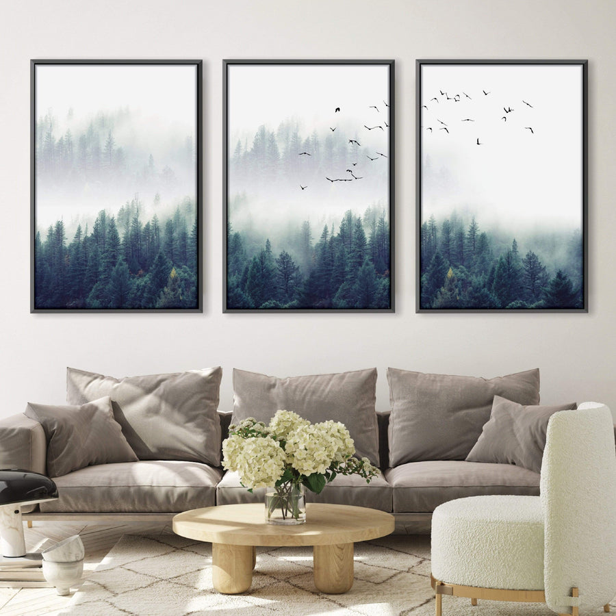 Forest Landscape Canvas Art Clock Canvas