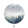 Forest Landscape- Circle Canvas Art B / 40 x 40cm / Standard Gallery Wrap Clock Canvas