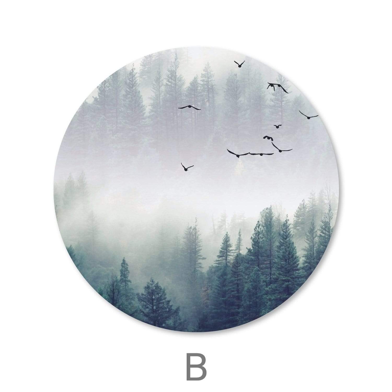 Forest Landscape Canvas - Circle – ClockCanvas