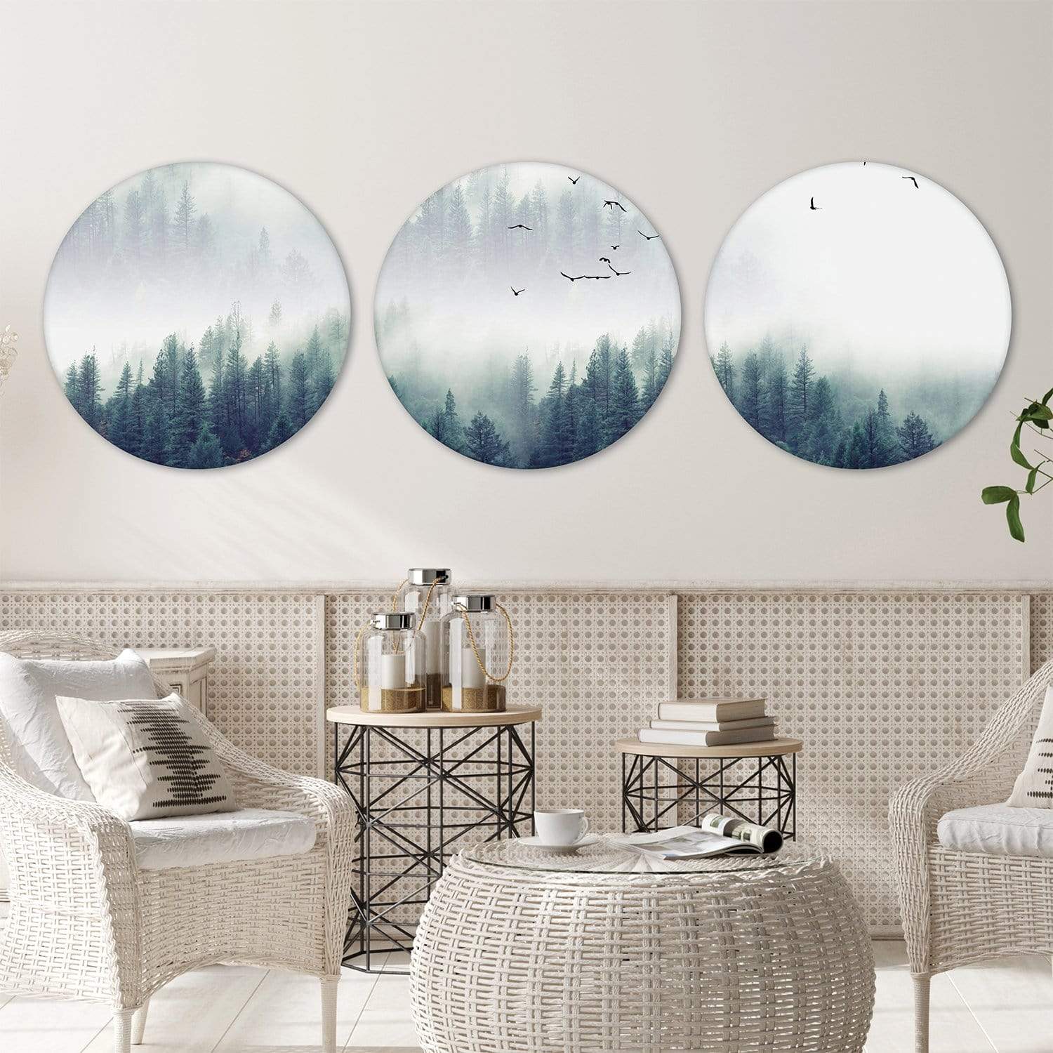 Forest Landscape Canvas - Circle product thumbnail