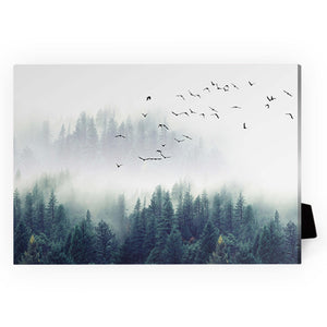 Forest Landscape Desktop Canvas Desktop Canvas 18 x 13cm Clock Canvas