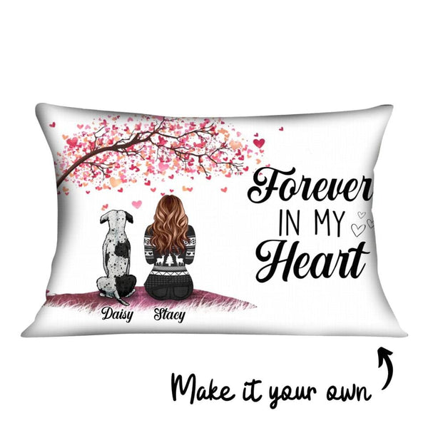 Forever in My Heart Pet Cushion Customizer Landscape Cushion / Polyester Linen / 48 x 33cm Clock Canvas