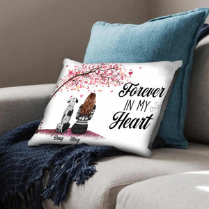 Forever in My Heart Pet Cushion Customizer Landscape Cushion / Polyester Linen / 48 x 33cm Clock Canvas